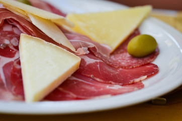 italian salami plate