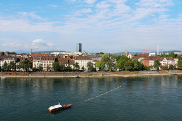 Naklejka premium Reaction ferry - Basel - Switzerland