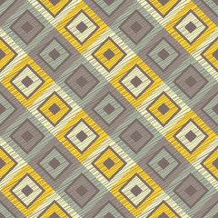 Ethnic boho seamless pattern. Scribble texture. Retro motif. Textile rapport.