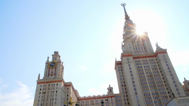 Moscow MSU in good weather.