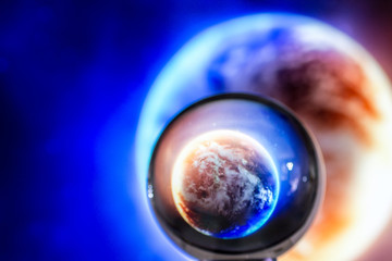 terra con atmosfera rinchiusa in una sfera