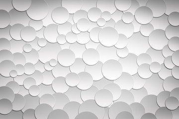 abstract 3D white circle pattern background