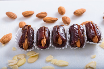 dates stuffed with almonds