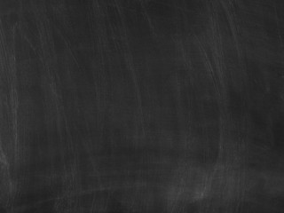 Chalk rubbed out on blackboard for background. texture for add text. Empty blank black chalkboard