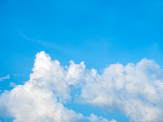 Naklejka na ściany i meble Blue sky and clouds with copy space for background