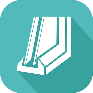 Ic&ocirc;ne de fen&ecirc;tre avec double vitre