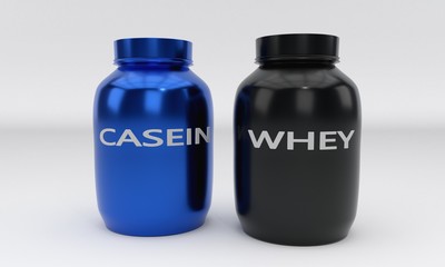 Protein whey boxes, 3d