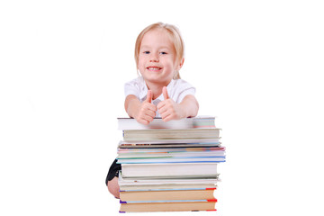 Kids portrait with book