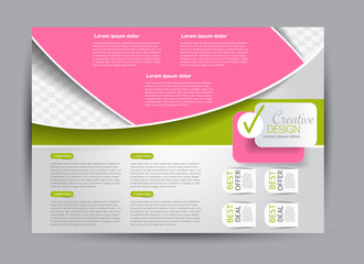 Flyer, brochure, billboard template design landscape orientation for education, presentation, website. Editable vector illustration.