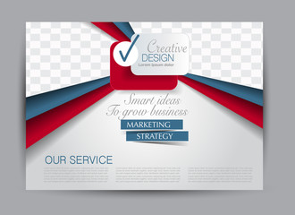 Flyer, brochure, billboard template design landscape orientation for education, presentation, website. Editable vector illustration.