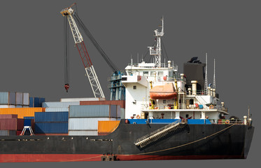 Fototapeta premium Industrial ocean ship