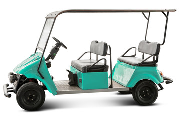 Golf cart isolated