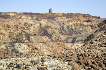 Parys Mountain Copper Mine; Amlwch; Anglesey; Wales