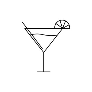 coctail with lemon icon