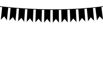 Celebration pennants. Vector illustration.