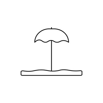 sun umbrella icon