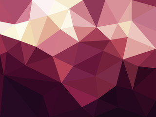Brown low poly background. Vector illustration.