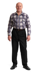 Fototapeta premium full length portrait of a smiling old man