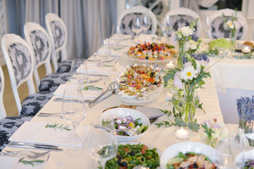 Wedding reception table
