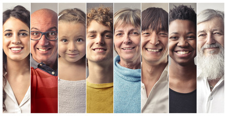 Smiling people