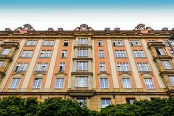 antique building view in Dresden, Germany