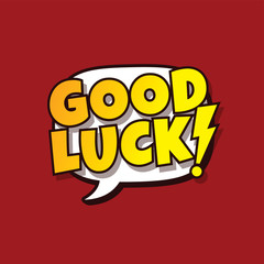 good luck greeting cartoon