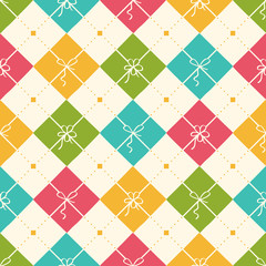 Seamless vector pattern with gift boxes - 172845910