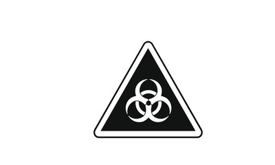 Hazard warning sign icon 