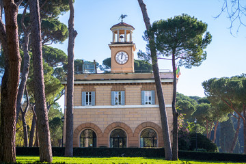 Piazza di Siena, Villa Borghese gardens, Rome