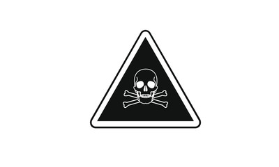 Toxic hazard warning information sign