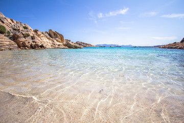 Beach of Cala Coticcio, Sardinia, Italy