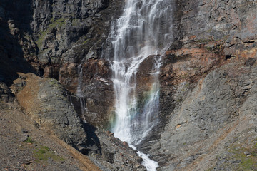 Fototapeta na wymiar Rainbow in the waterfall