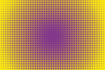 Comic pattern. Halftone background. Purple, lilac color. Dotted retro backdrop, panels with dots, points, circles, rounds. 