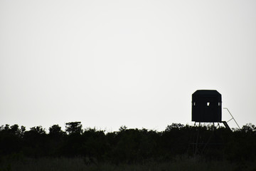 Deer Stand Silhouette