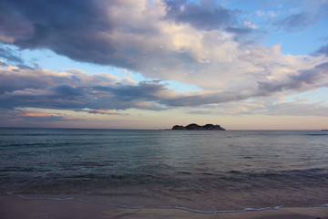 Evening sky over the sea