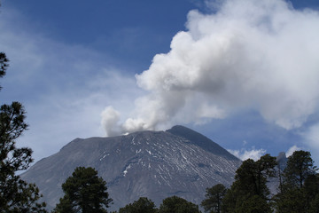 Popocatepetl Volcan near Mexico City