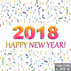 The calendar. Date. New Year. 2018. Year of the dog. Card.