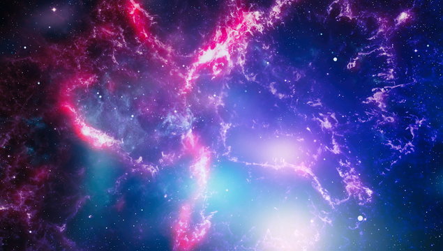 Fototapeta Galaxy - Elements of this Image Furnished by NASA