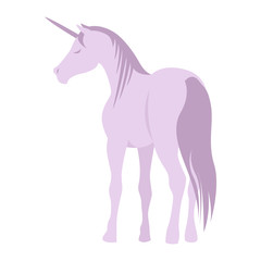 Vector silhouette unicorn image