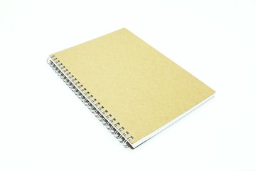 brown book isolated on white background