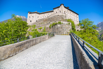 Obraz premium Fort Bard, Aosta Valley, Italy