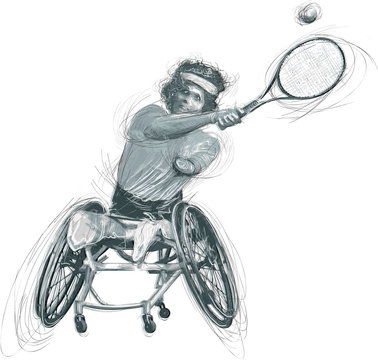 Athletes with physical disabilities - WHEELCHAIR TENNIS