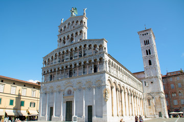 Fototapeta na wymiar San Michele Church, Lucca, Tuscany, Italy, Europe