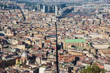 Naples (Campania, Italy) - The historic center of the biggest city of south Italy. Here in particular: the cityscape from Castel Sant'Elmo