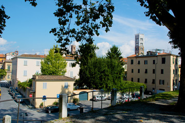 Lucca Cathedral of St. Martin and bell tower, Italy