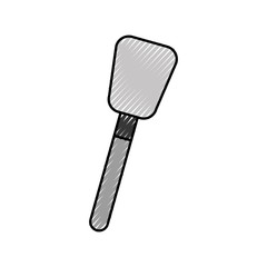 spatula cream decoration cake utensil icon ilustration