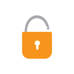 open padlock icon- vector illustration