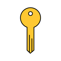 key access tool business button icon vector illustration