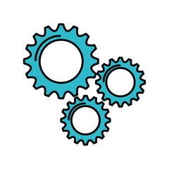 business gears mechanical solution teamwork concept vector illustration