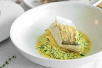Tasty fish pike perch
